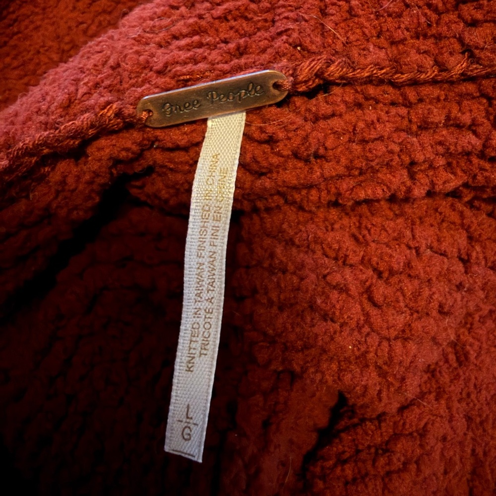 Free People Chunky Cowl Knit Sweater in Mint - Picture 2 of 7